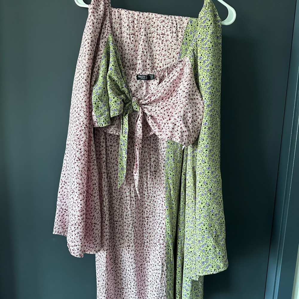 Nasty Gal Two Piece Floral Set